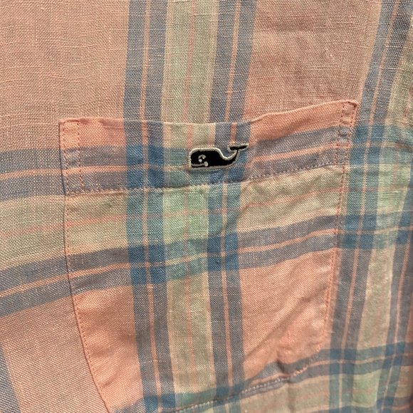 Vineyard Vines Men's Linen Pink Classic Size S - Picture 3 of 4